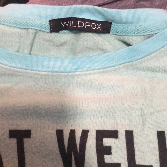 Wildfox super soft aqua green sweatshirt - Picture 2 of 3